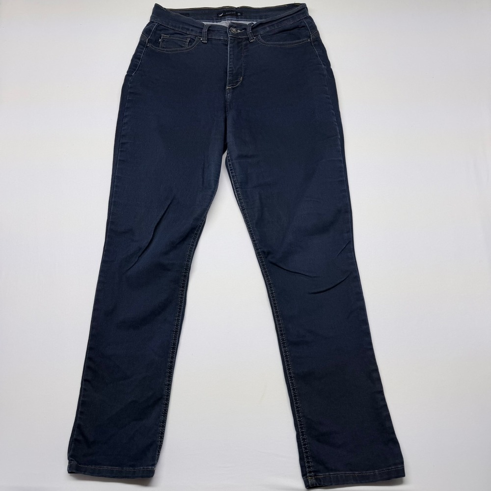 Lee Easy Fit Dark Wash Indigo Straight Leg Jeans Womens Size 10 Medium‎ 30x30